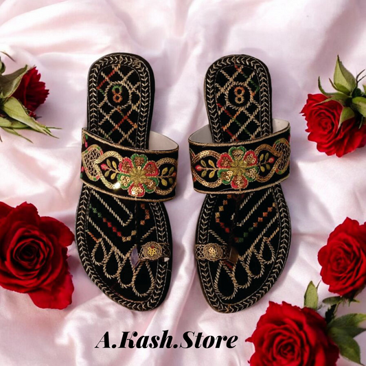 Beautiful Black Chappal